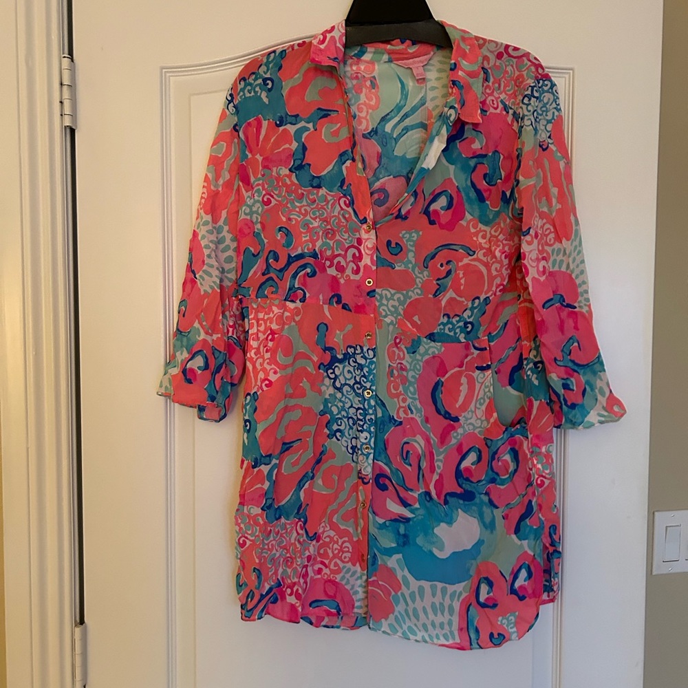 Lilly Pulitzer beach cover up